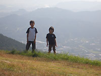 去年子どもたちと山登りで 2